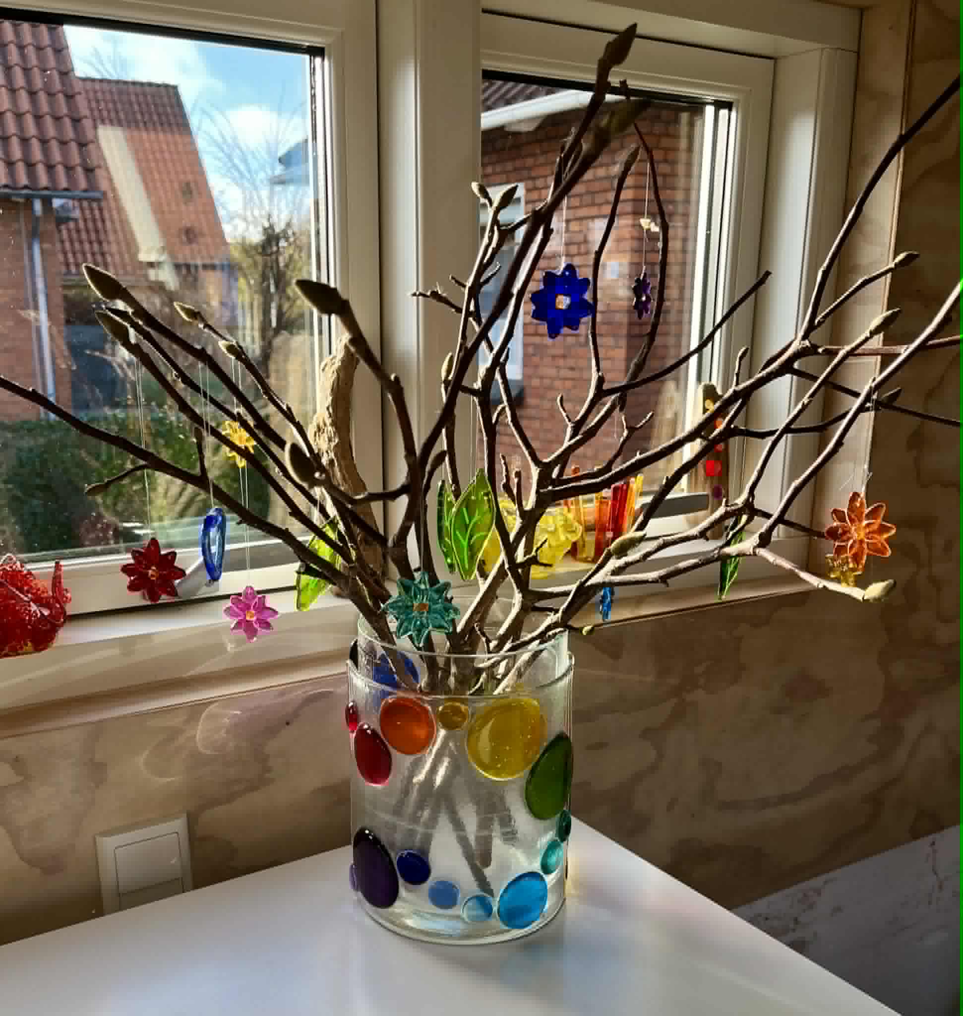 Træ med glashæng